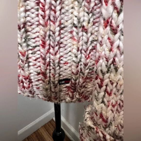 Vintage Tommy jeans, L, wool woven front zip long sleeve shawl collar Cardigan - Picture 5 of 9